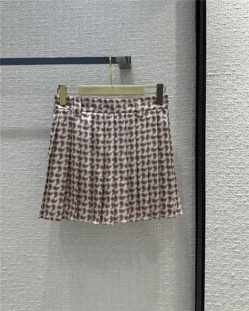 M1um1u paisley pattern shirt suit replica clothes