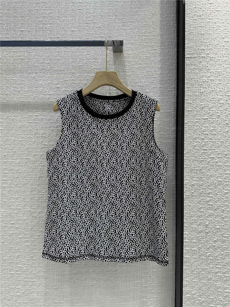 Hermes round neck printed vest T-shirt replica d&g clothing