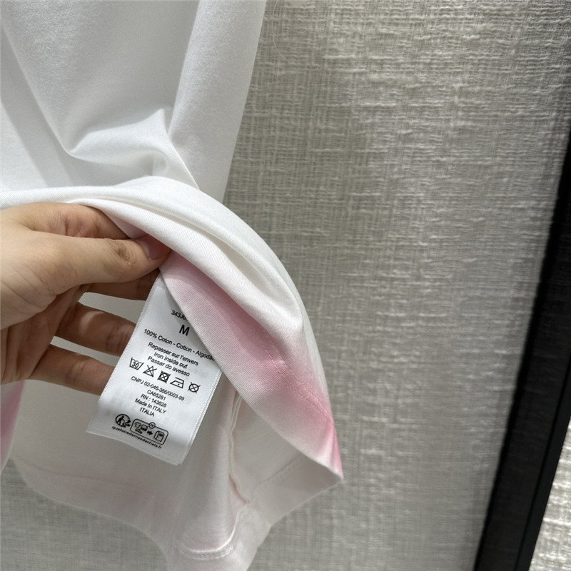 D10r pink bee logo velvet printed t-shirt replica clothing