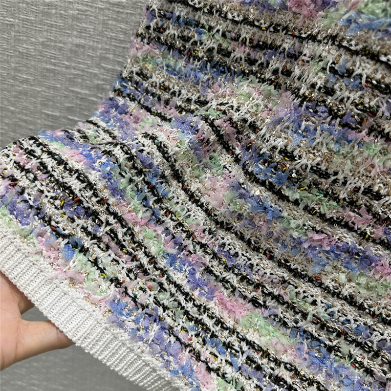 Ch**el colorful striped knitted sundress replica designer clothes