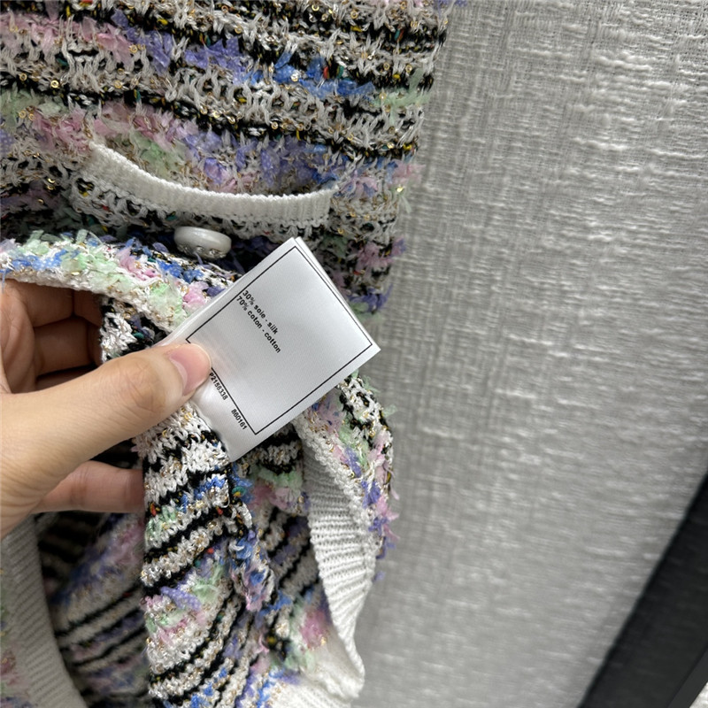 Ch**el colorful striped knitted sundress replica designer clothes