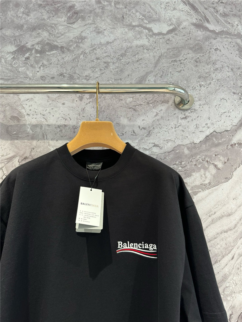 Ba1en*iaga classic cola embroidered t-shirt replica clothing