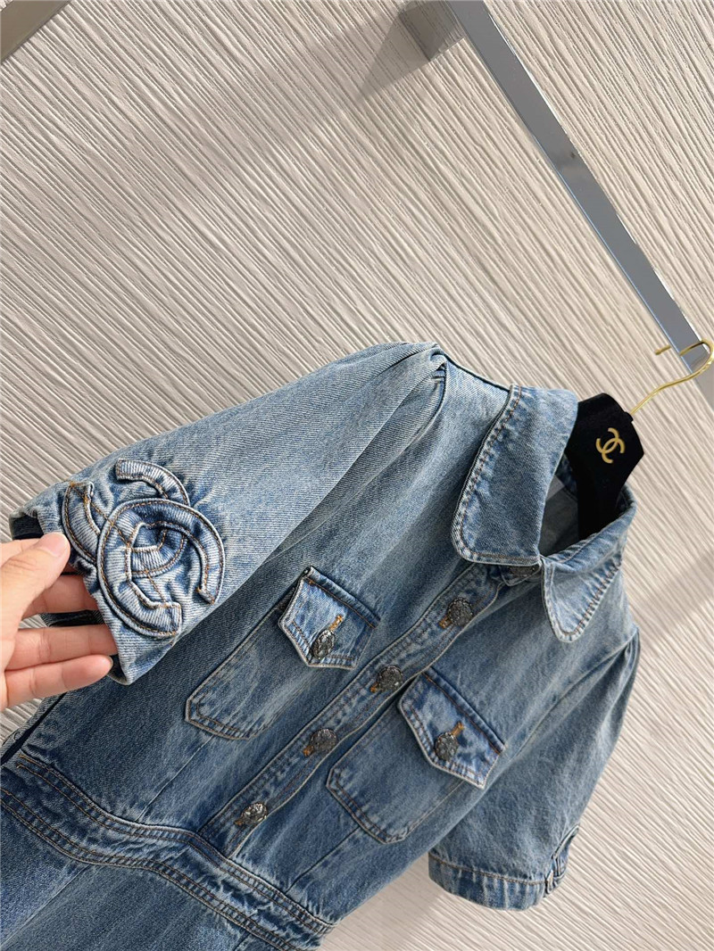 Ch**el tannin yeast washed denim dress replica clothing sites