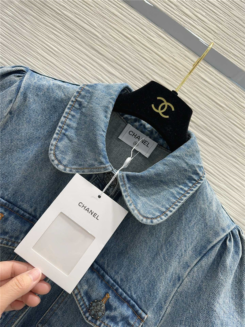 Ch**el tannin yeast washed denim dress replica clothing sites