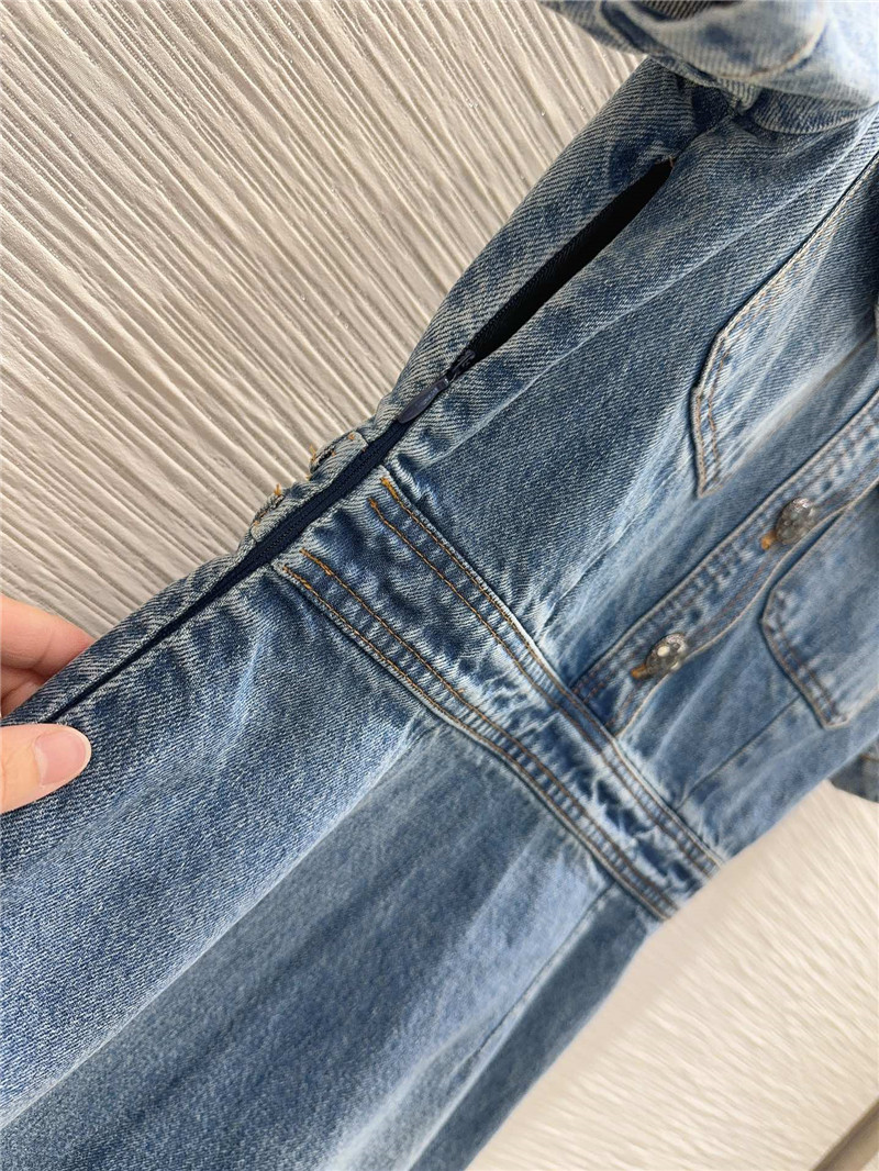 Ch**el tannin yeast washed denim dress replica clothing sites