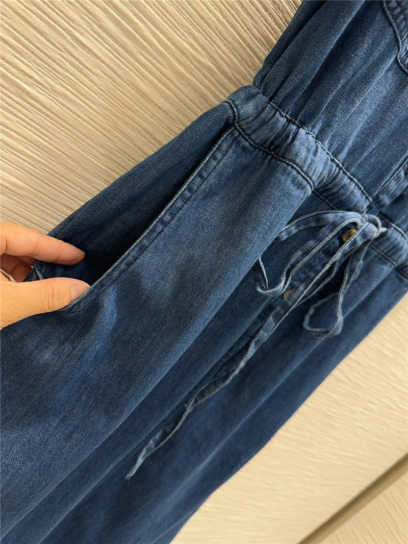 prada mid-century style denim shirt dress replica clothes