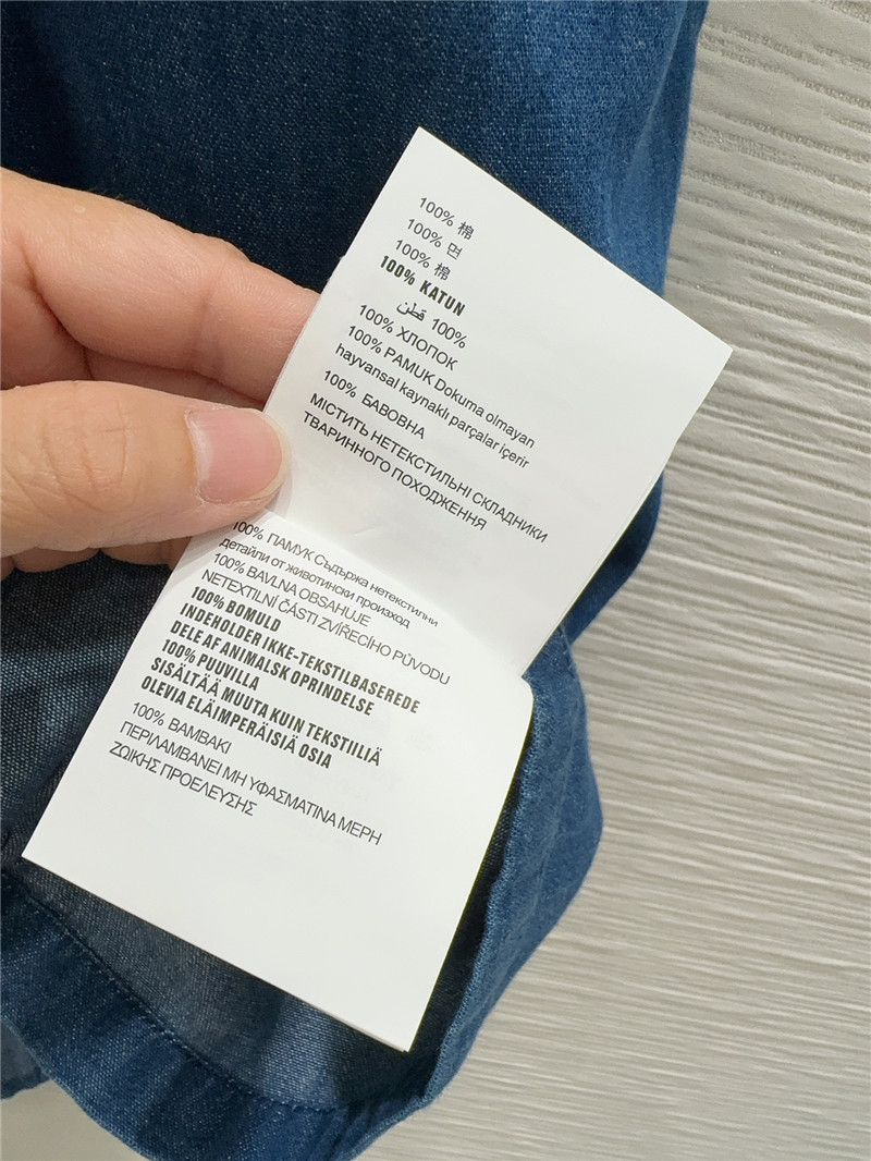 prada mid-century style denim shirt dress replica clothes