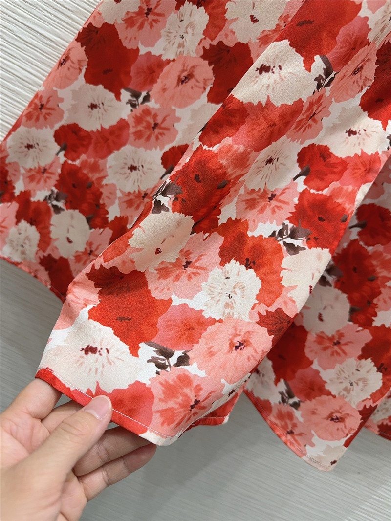 M1um1u french floral series dress replica designer clothes