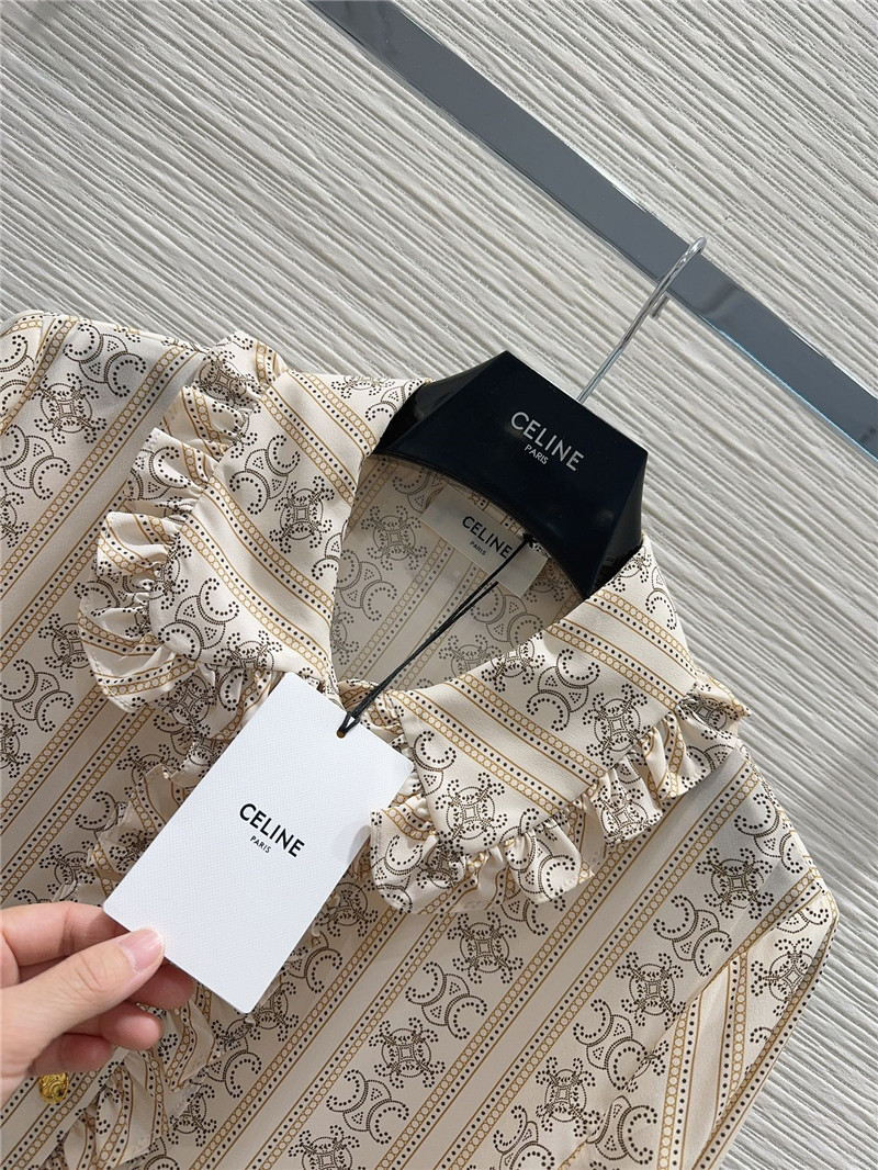 Ce1i*e ruffled shirt replica d&g clothing