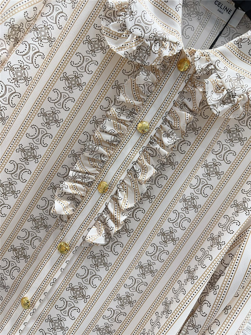 Ce1i*e ruffled shirt replica d&g clothing