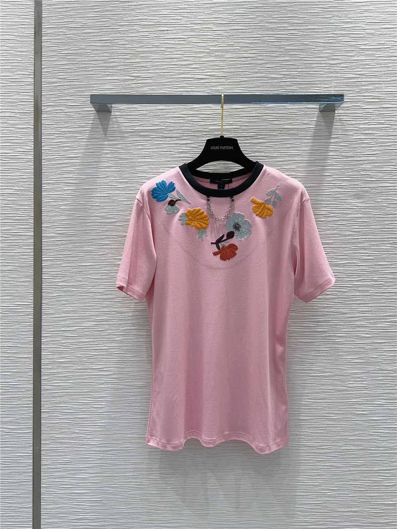 louis vuitton LV cotton T-shirt cheap replica designer clothes