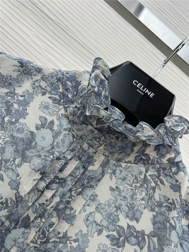 Ce1i*e new silk floral shirt replica d&g clothing
