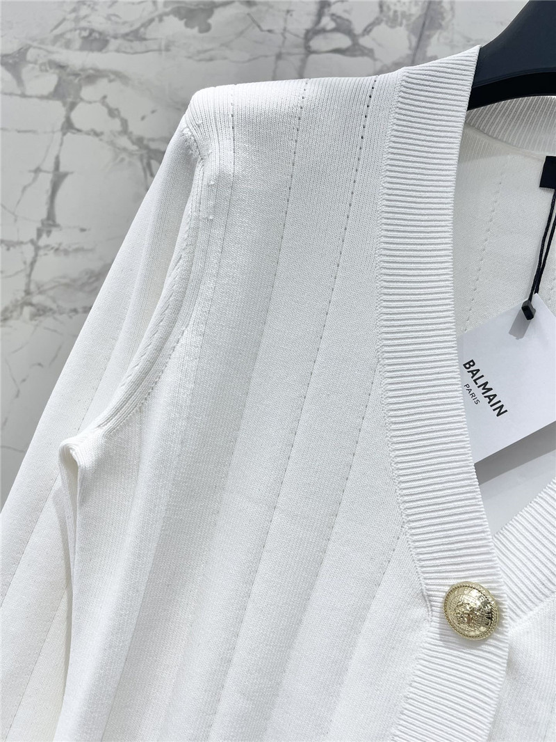 Balmain metal buckle V-neck long-sleeved replicas clothes