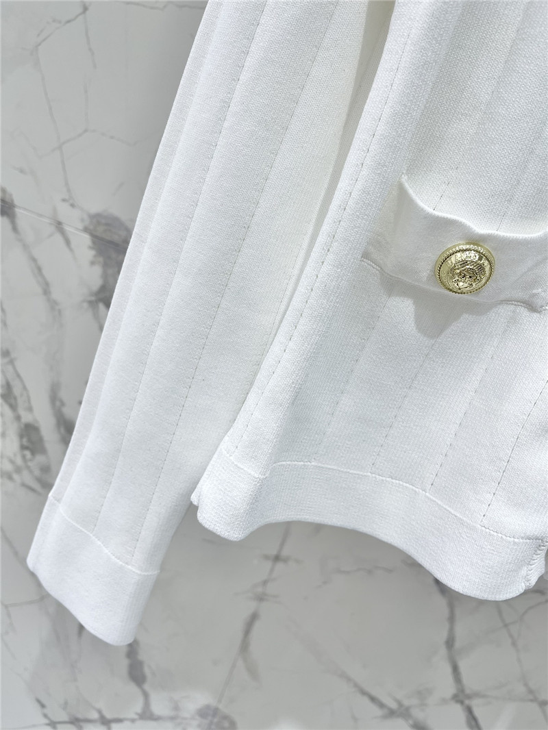 Balmain metal buckle V-neck long-sleeved replicas clothes