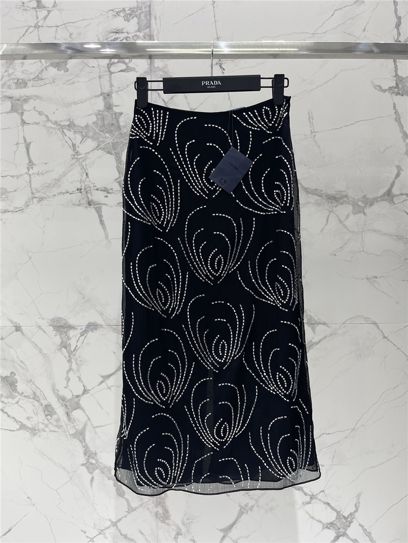prada mid length pencil skirt replica clothing sites