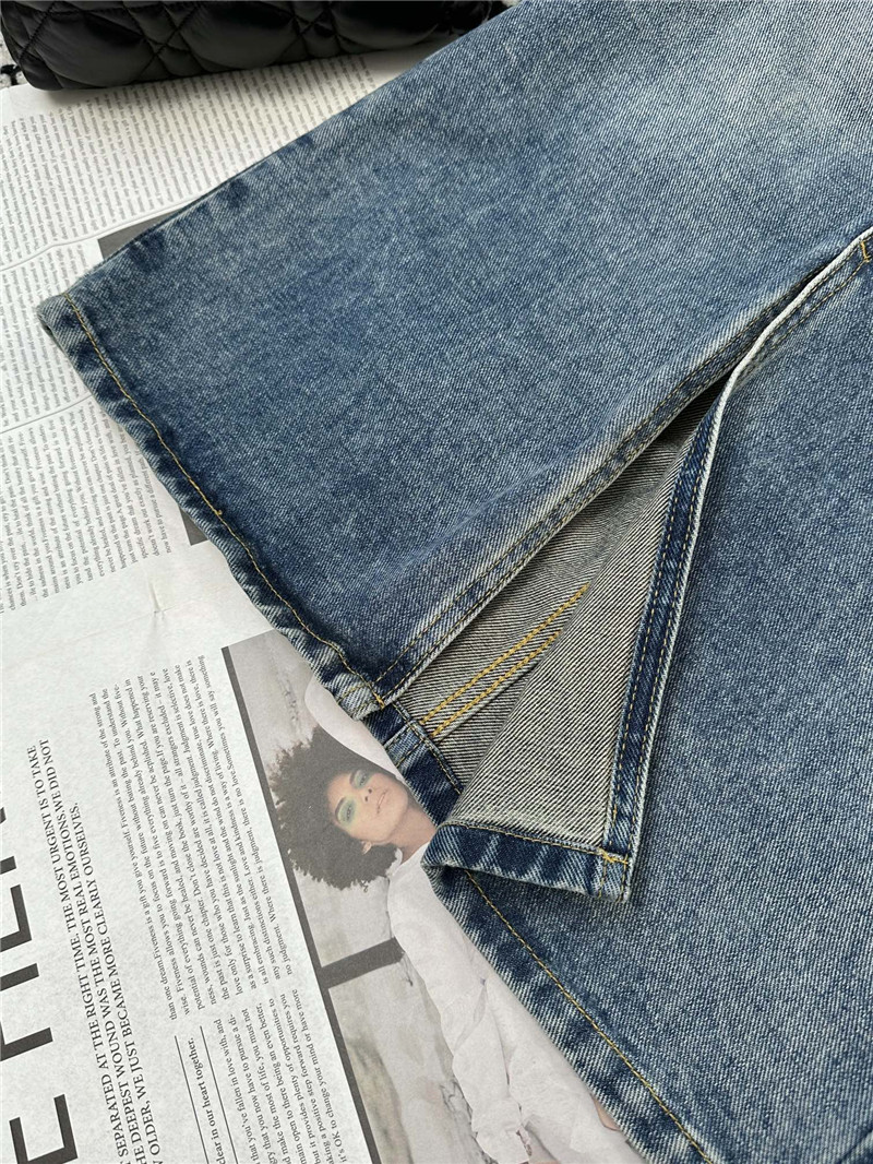 L0ew* back slit denim skirt replica d&g clothing