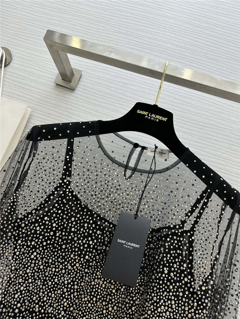 y51 full D1am0nd fried mesh top replica d&g clothing