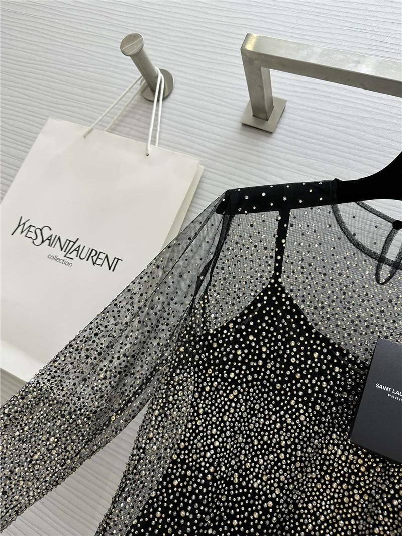 y51 full D1am0nd fried mesh top replica d&g clothing