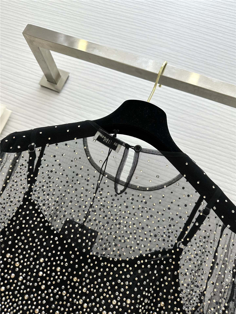 y51 full D1am0nd fried mesh top replica d&g clothing