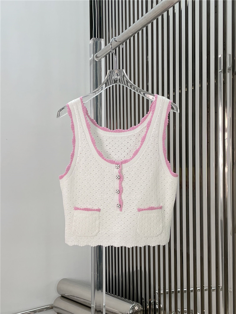 Chanel hollow knitted camisole replica clothes
