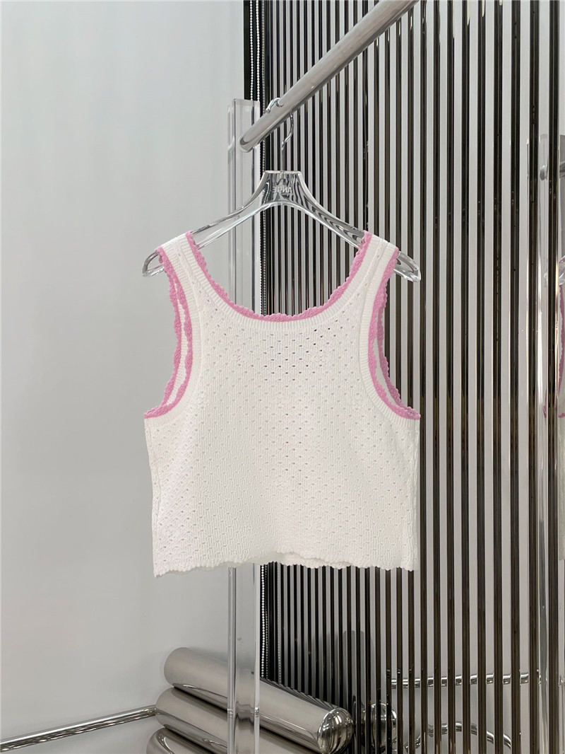 Chanel hollow knitted camisole replica clothes