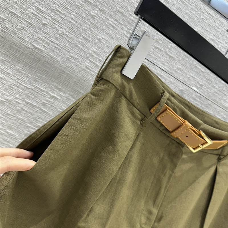 Pra*a triangle belt suit shorts replica clothing