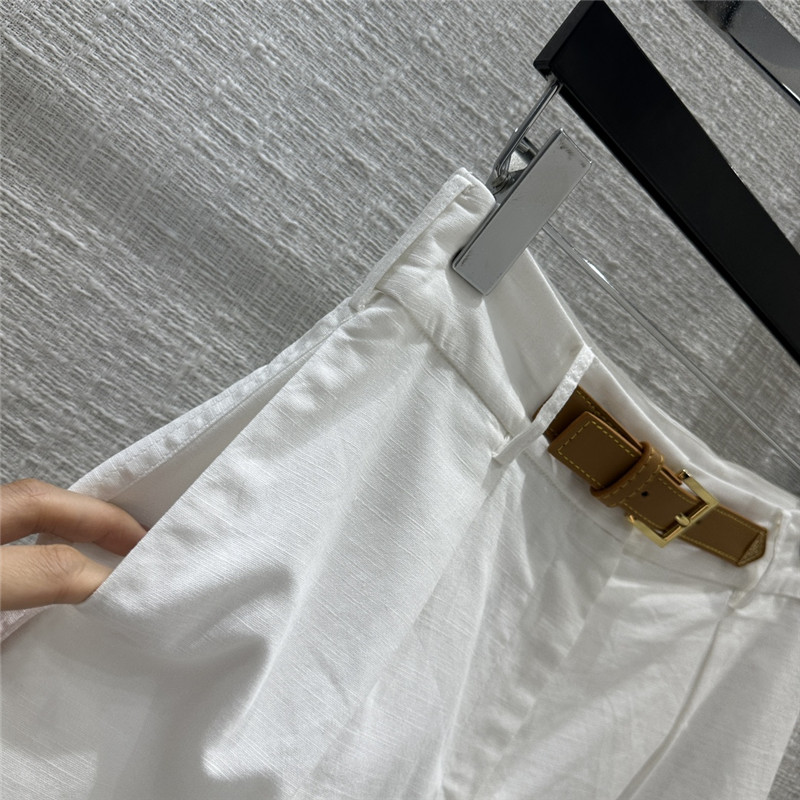 Pra*a triangle belt suit shorts replica clothing