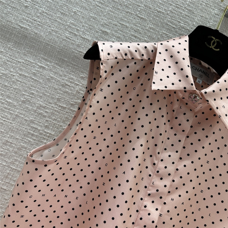 Ch**el silk vest shirt replica designer clothes