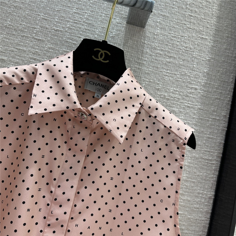 Ch**el silk vest shirt replica designer clothes