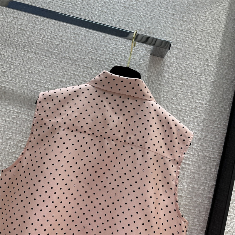 Ch**el silk vest shirt replica designer clothes