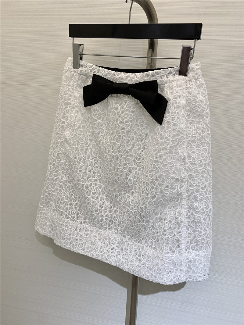 Ch**el hollow camellia skirt replica clothing sites