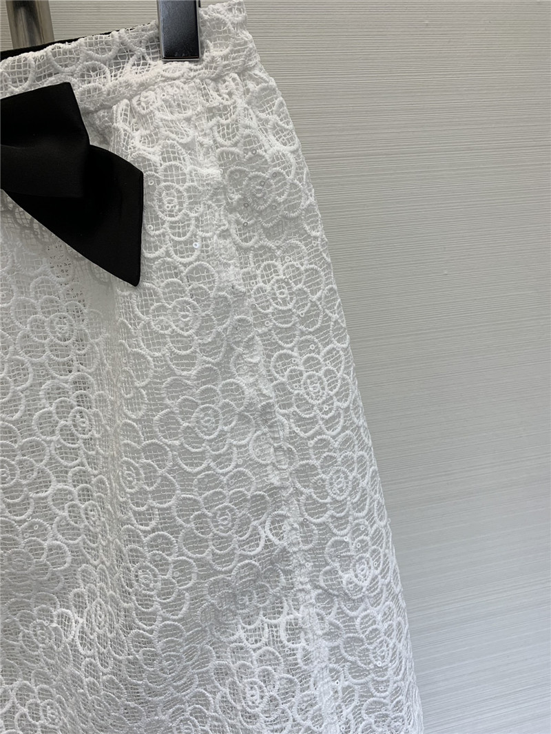 Ch**el hollow camellia skirt replica clothing sites
