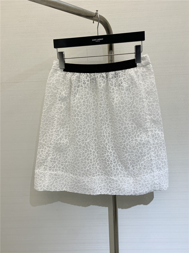 Ch**el hollow camellia skirt replica clothing sites