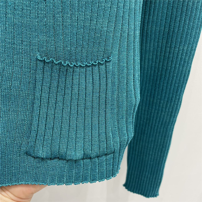Gvc*1 slim round neck cardigan in blue