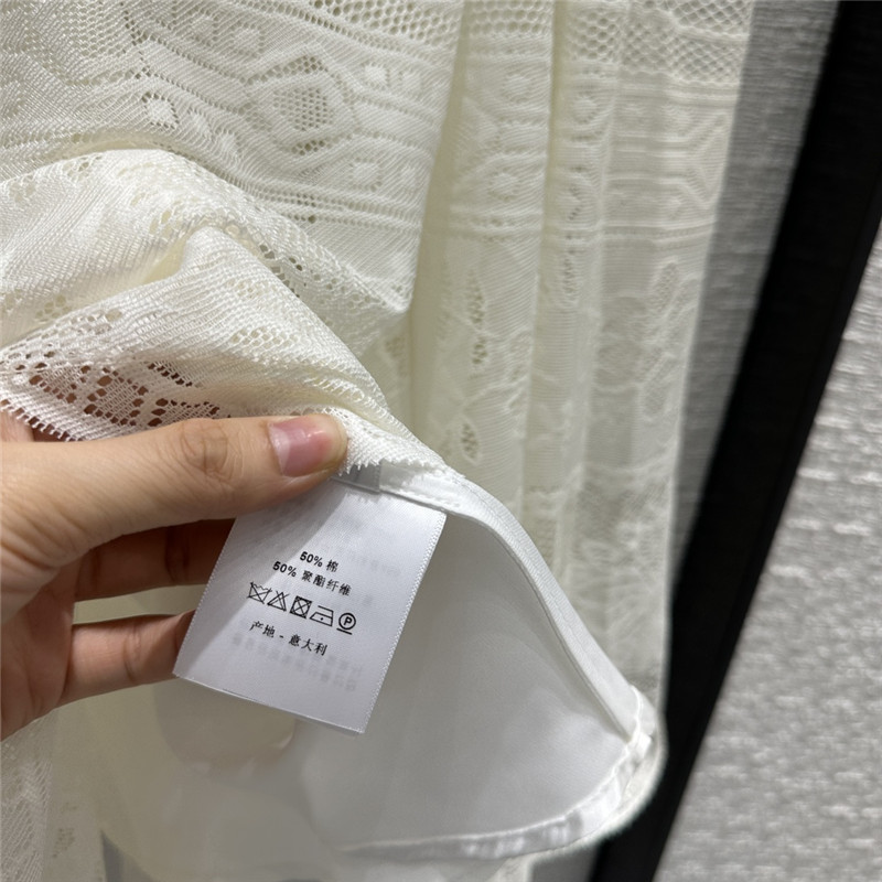 D10r hollow embroidered lace long skirt replica clothing sites