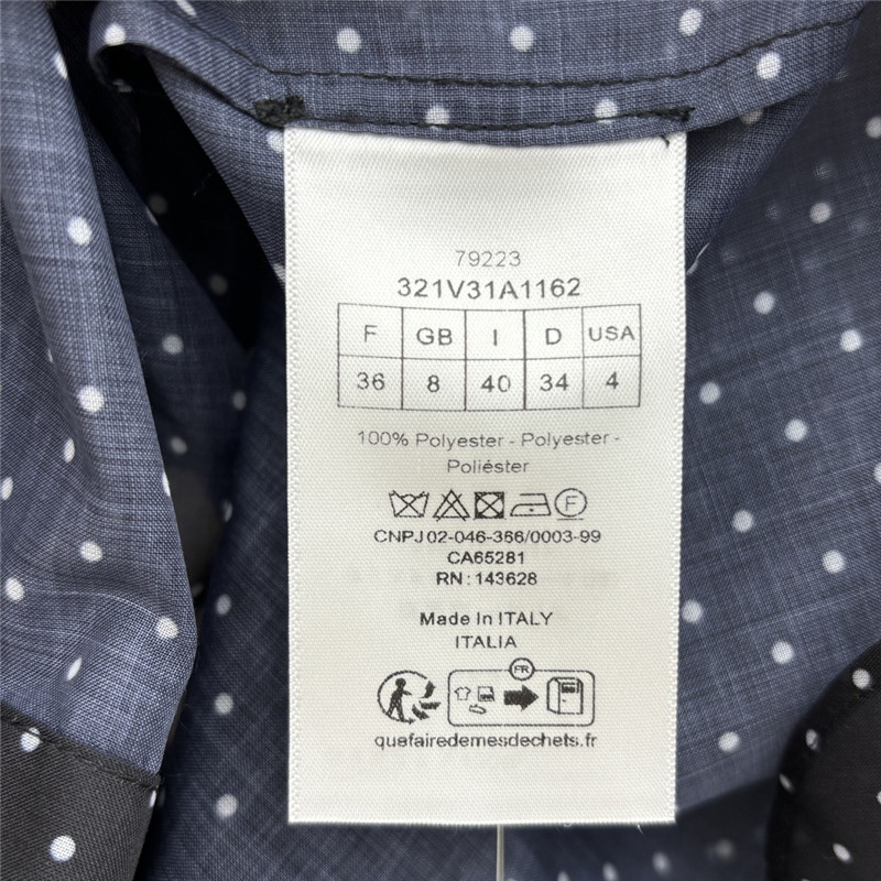 D10r retro polka dot lace-up shirt replica d&g clothing