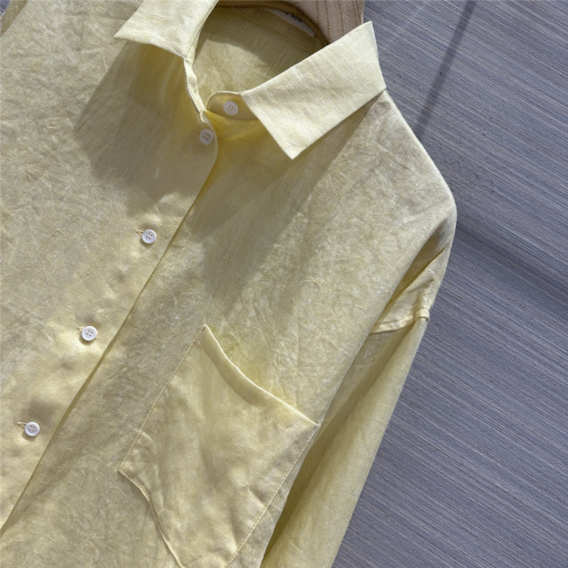the row cotton and linen long shirt replica designer clothes