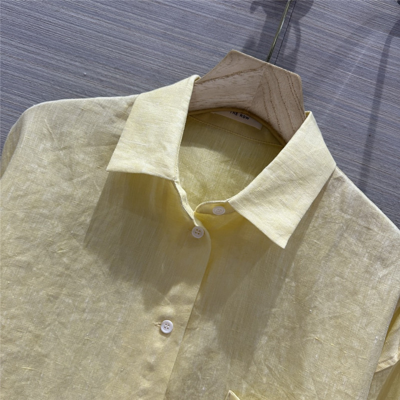 the row cotton and linen long shirt replica designer clothes