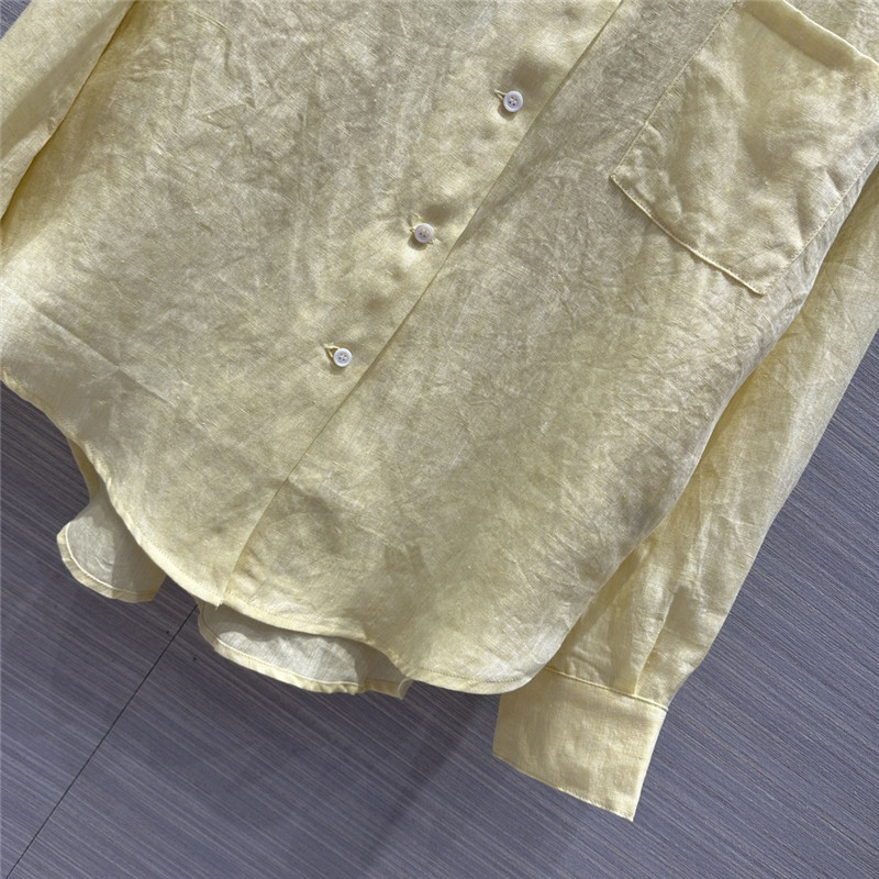 the row cotton and linen long shirt replica designer clothes