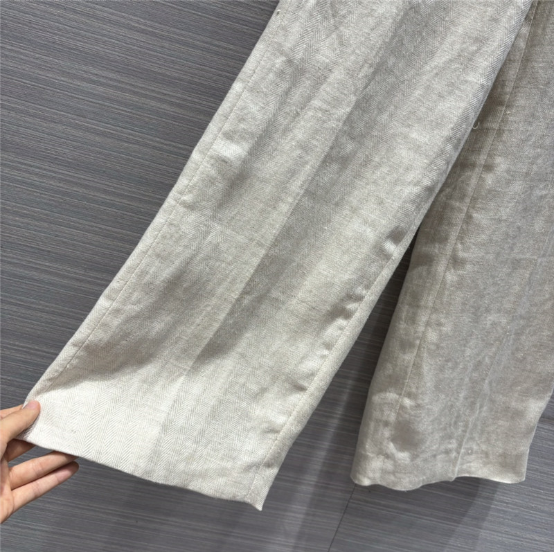 BC cotton and linen straight casual pants replica clothing sites