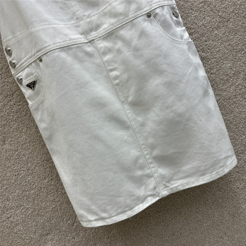 prada denim suspender skirt replica d&g clothing