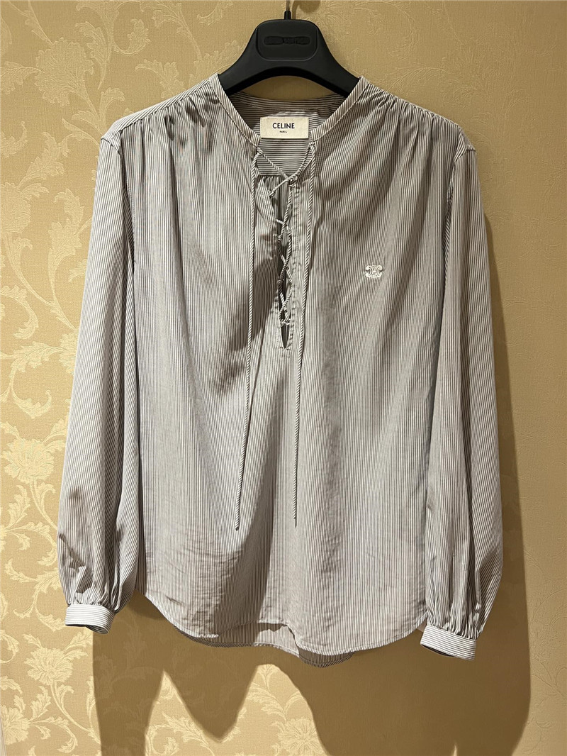 celine new striped shirt replica designer clothes
