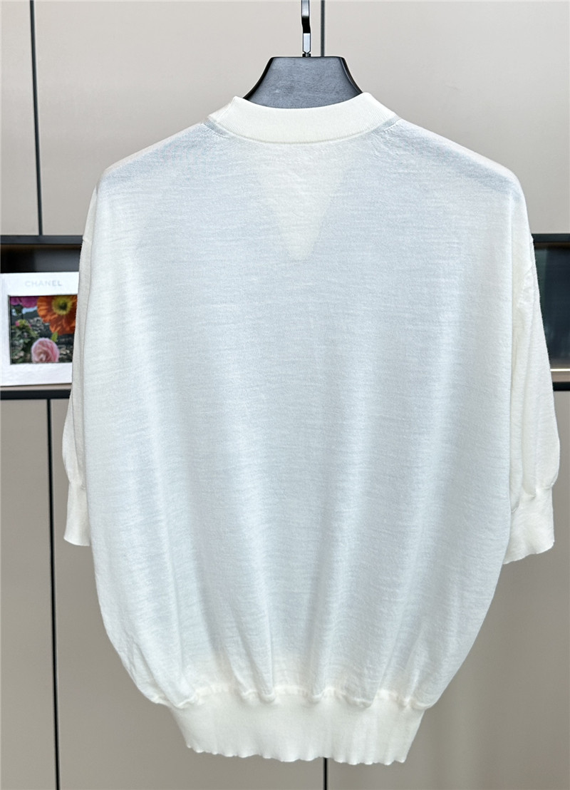 louis vuitton LV color block knitted top replicas clothes