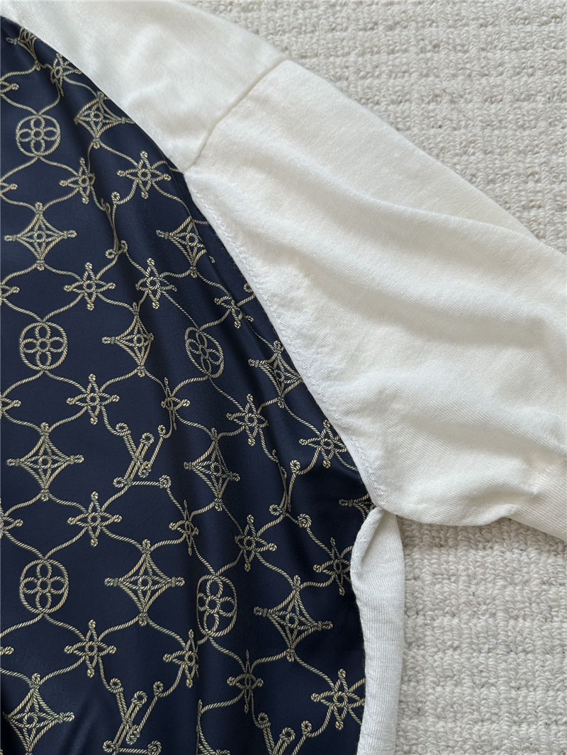 louis vuitton LV color block knitted top replicas clothes