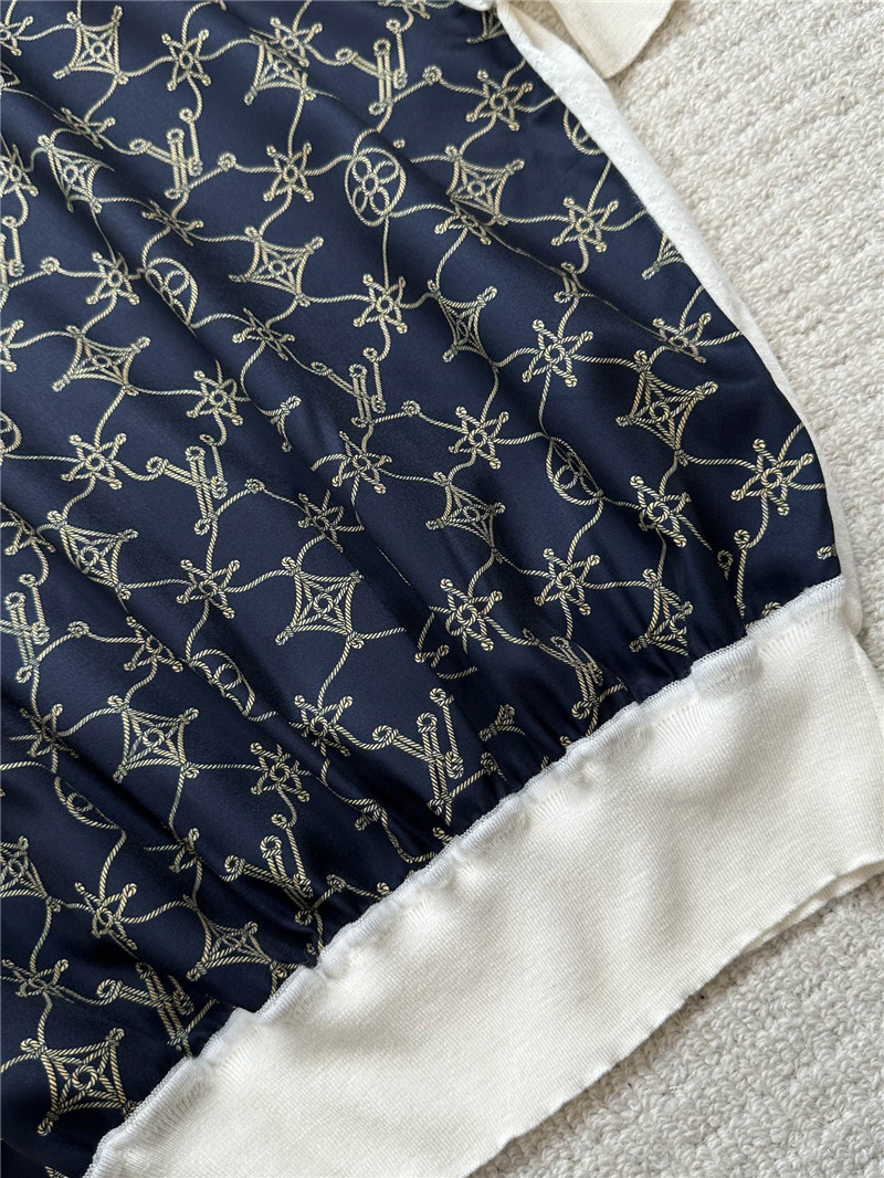 louis vuitton LV color block knitted top replicas clothes