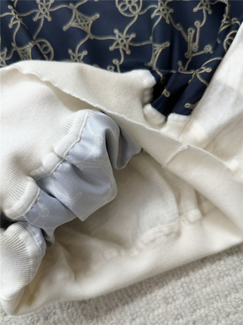 louis vuitton LV color block knitted top replicas clothes