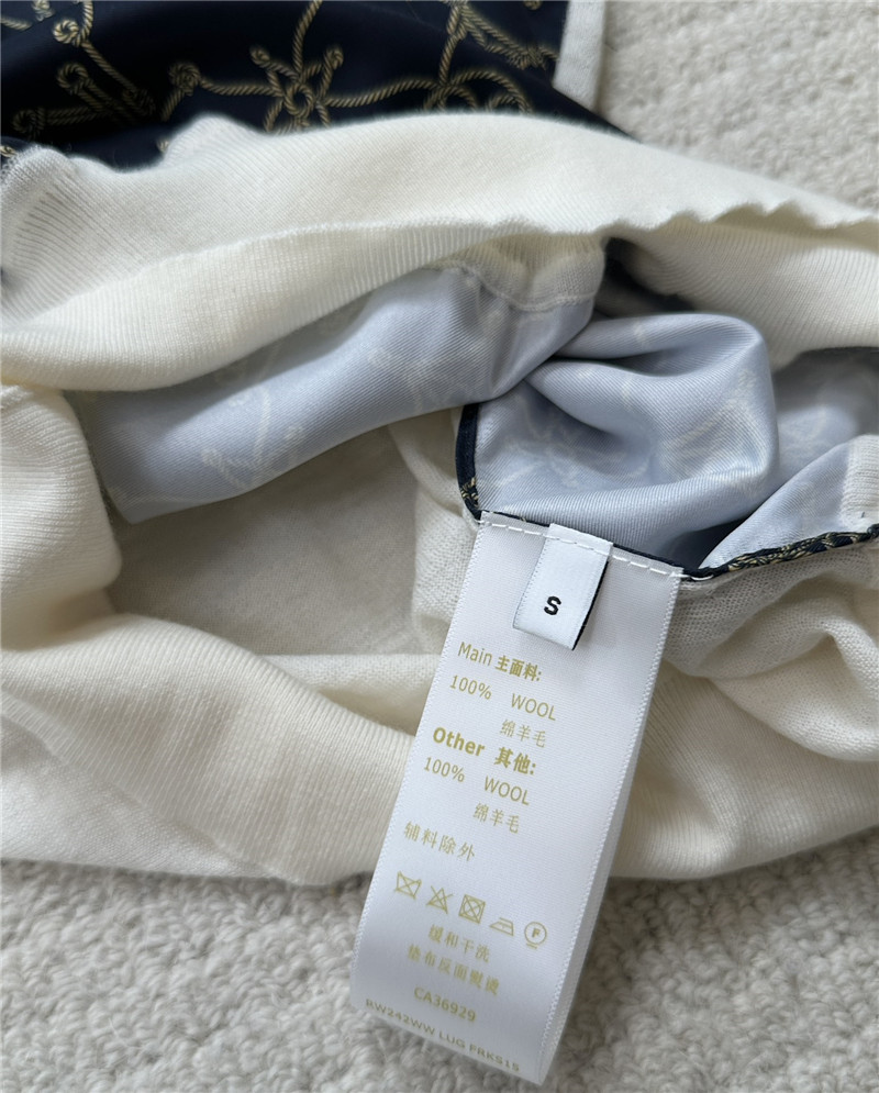 louis vuitton LV color block knitted top replicas clothes