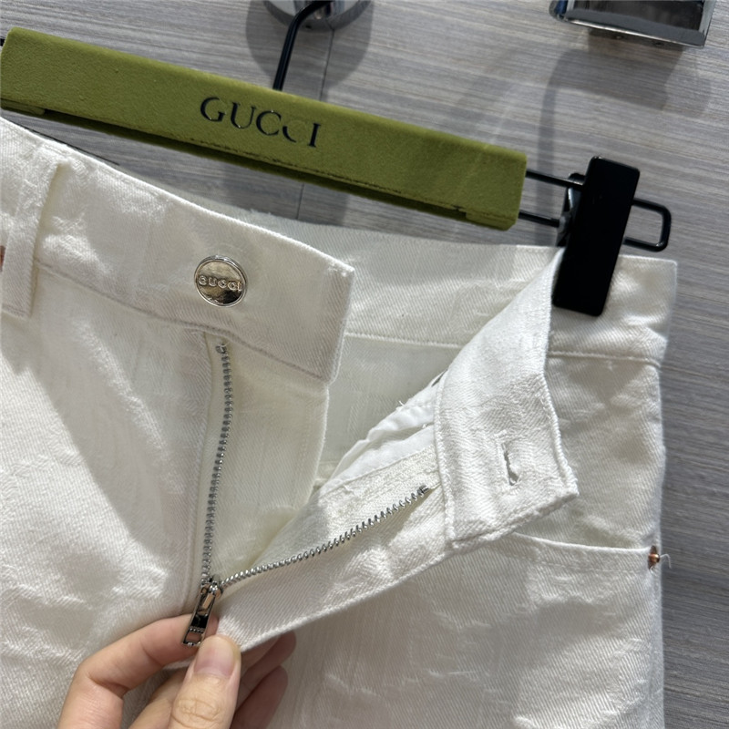 Gvc*1 jacquard white denim skirt replica d&g clothing