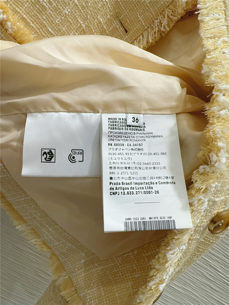 miumiu classic style small jacket replica designer clothes