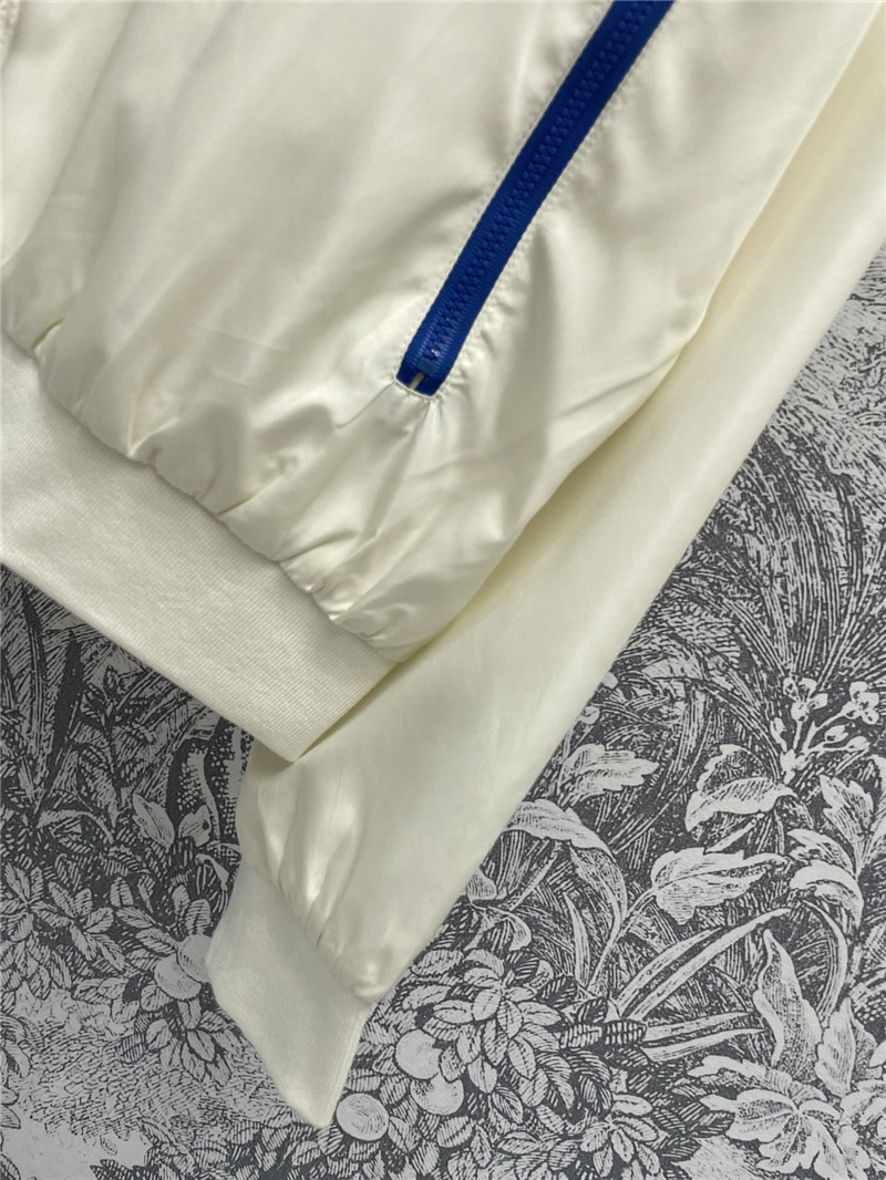 Ch**el letter embroidered hooded jacket replica clothes